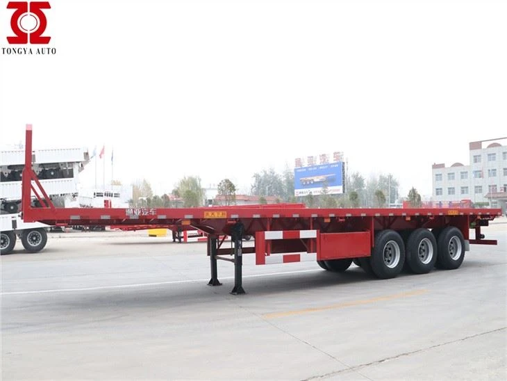 3 assen Flatbed oplegger