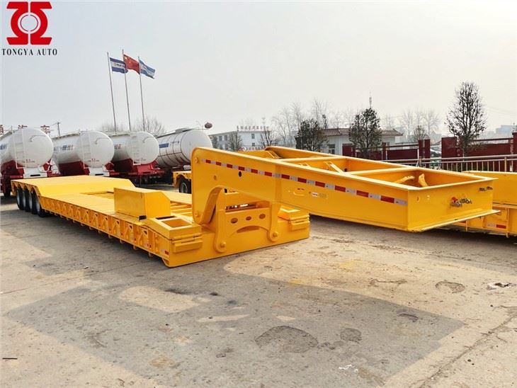 Zwanenhals Afneembare Lowbed Trailer
