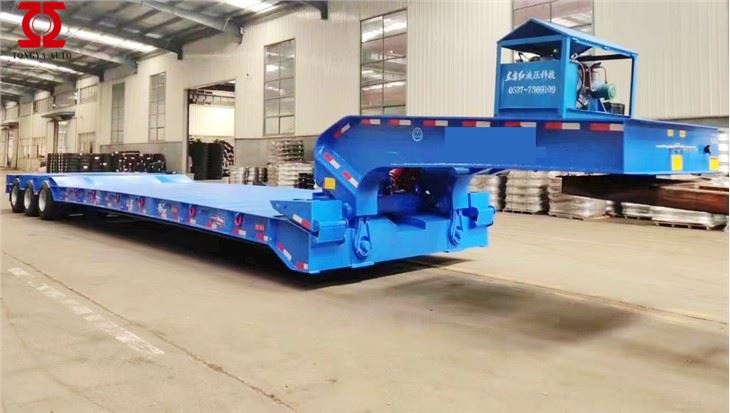 Zwanenhals Aanhangwagen met laag bed
