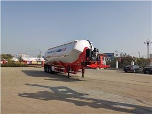 48m3 verticale oplegger voor cementpoedertanker