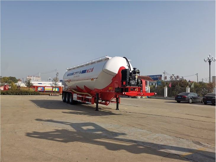 48m3 verticale oplegger voor cementpoedertanker
