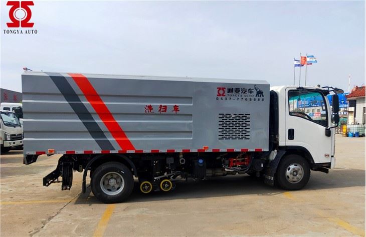 Water Clean Sweeper Vrachtwagen