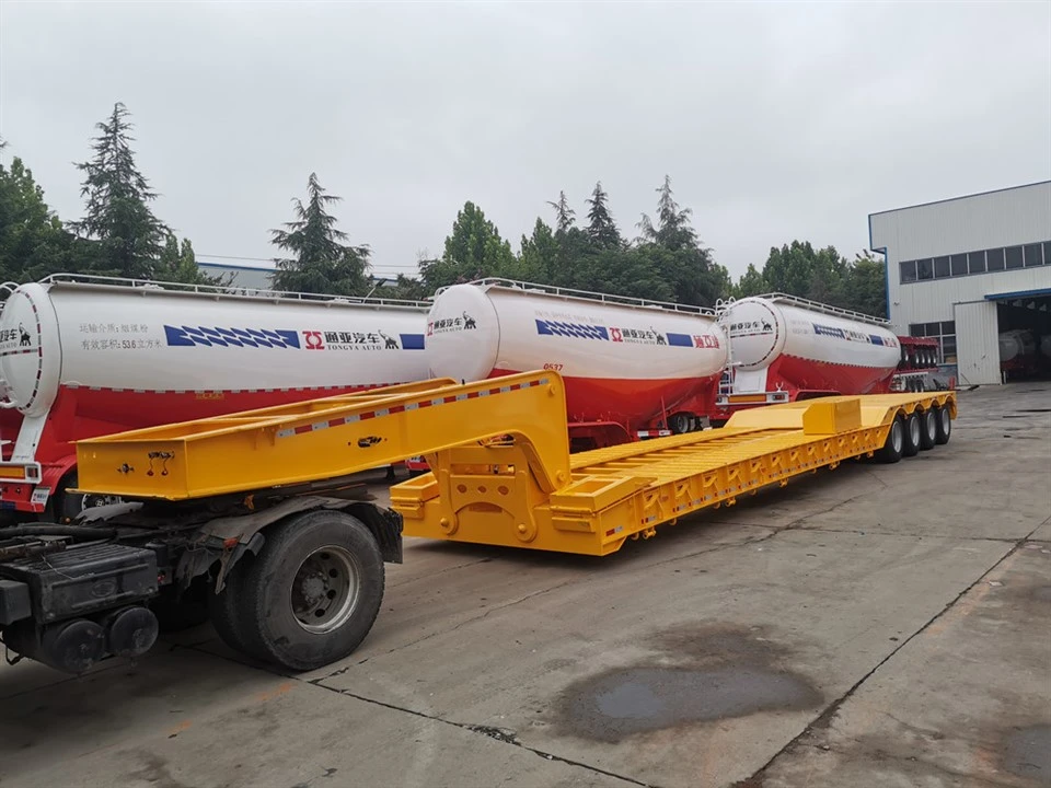 Hydraulische zwanenhals dieplader