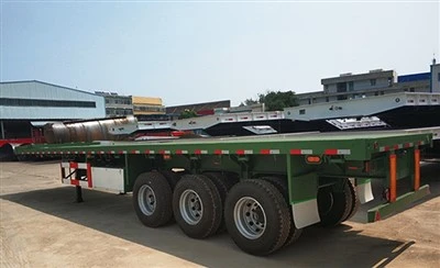 China Hot Sale 3 Assen Container Flatbed Trailer met duurzame kwaliteit