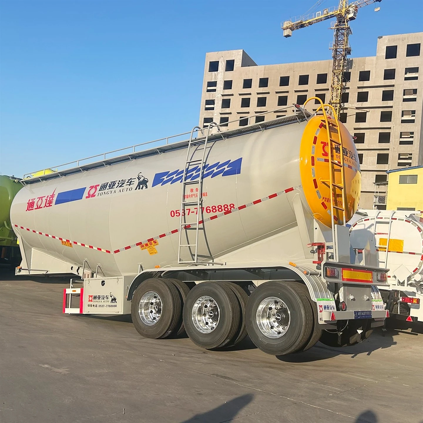 3-assige bulkcementtanker oplegger