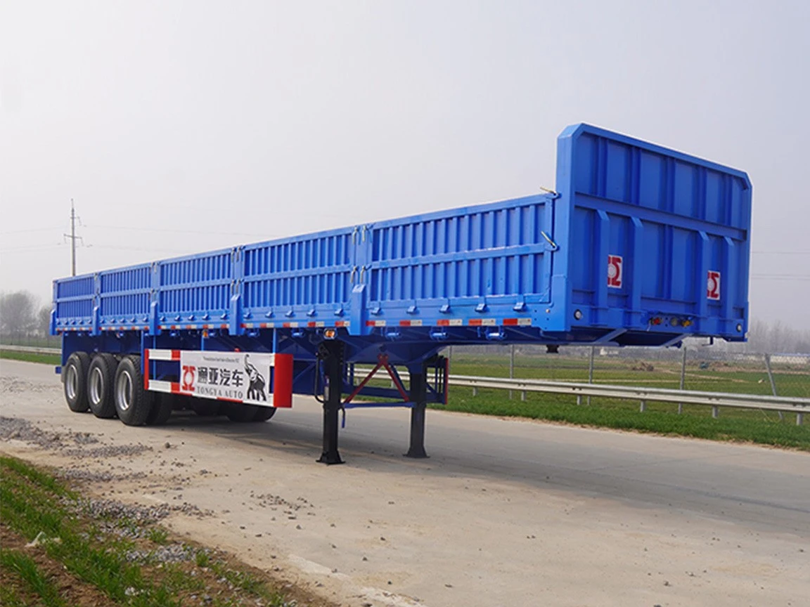3 Axle zijwand semi -trailer