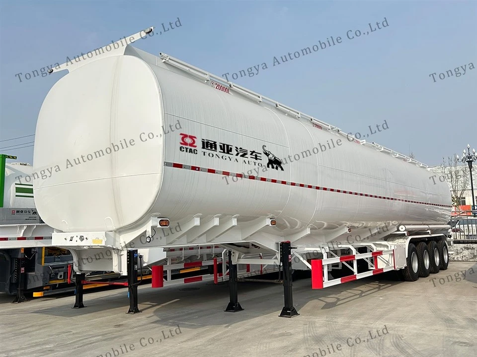 4-assige 80000L brandstoftanker oplegger