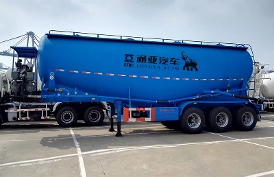 3-assige bulkcementtanker oplegger met luchtcompressor