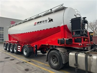 5-assige bulkcementtanker-oplegger van 66 liter
