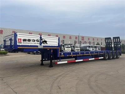 80t semi -trailer met een laag bed met ladder