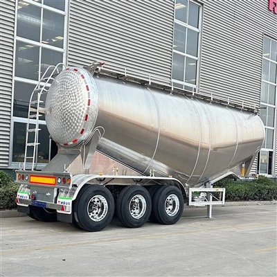 Aluminium bulkcementtankeraanhangwagen