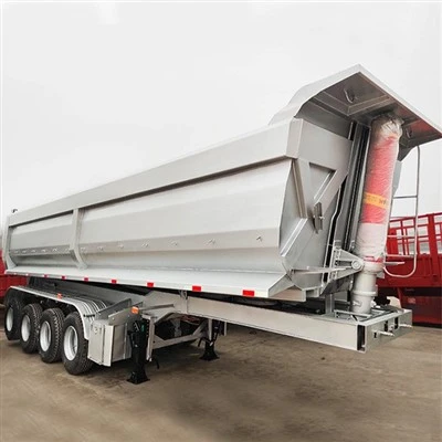 China Fabriek TONGYA Merk U-vorm Hyva Cilinder Dump Trailer te koop