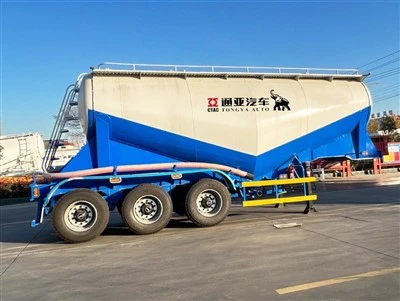Enkele band 3-assige bulkcementtanker oplegger